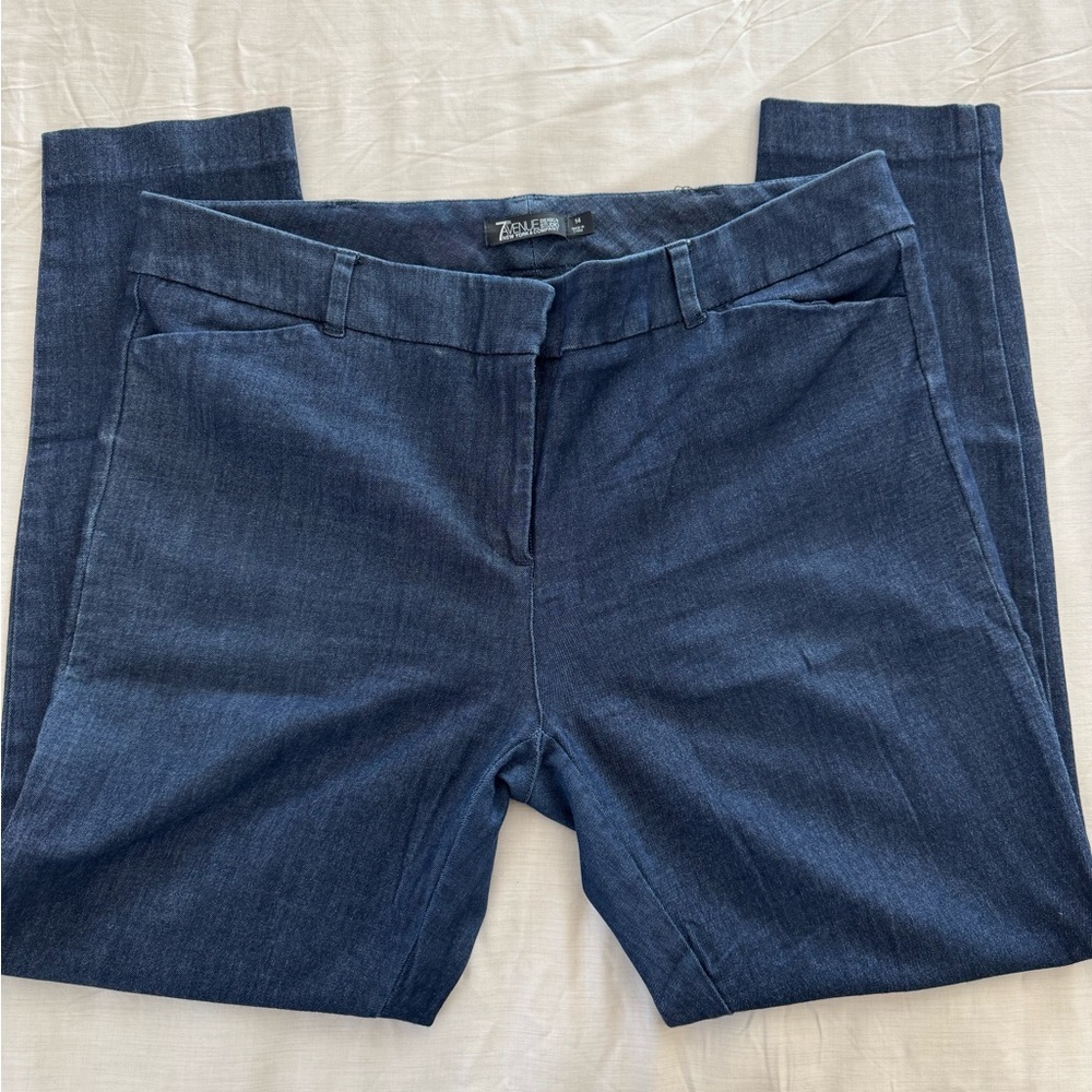 7th Avenue New York & Company Denim- Look Slim Straight Leg Dress Pants